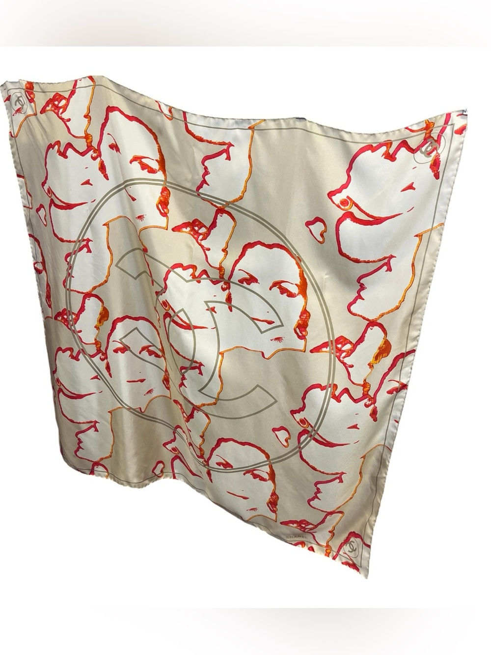 Chanel Silk Vintage Scarf
